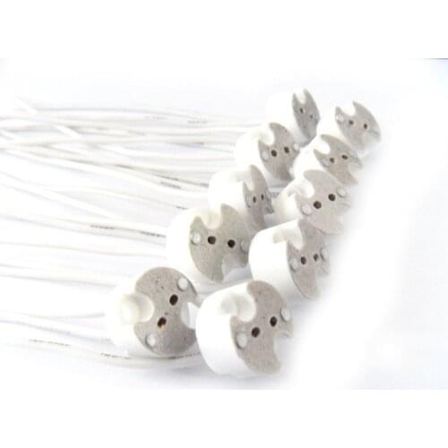 10pcs/lot, MR16 MR11 GU5.3 G5.3 lamp base connector cable, MR16 lamp Socket base MR16 lamp fitting fix holder 10cm Silicon cable