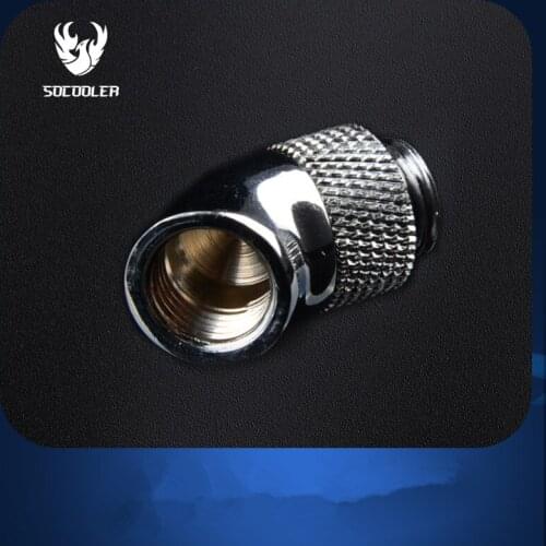 Syscooling brass rotary elbow copper fitting 45 degree adapter with G1/4 thread for PC water cooling system 1 order
