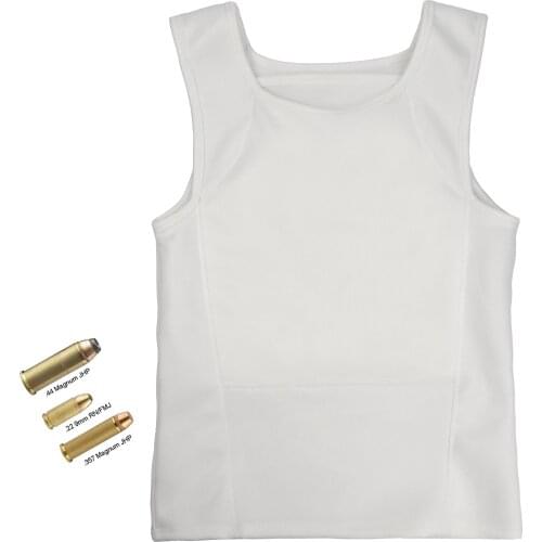 Level IIIA Bulletproof T-shirt Lightweight Concealed Stop 9mm Para FMJ & .44 Mag. JHP Bulletproof Vest