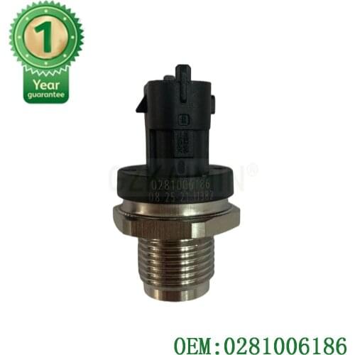 High Quality Car Accessories OEM 0281006186 0281002851 0281006022 Diesel Common Rail Fuel Pressure Sensor