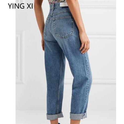Женские прямые джинсы YING XI China At AliExpress