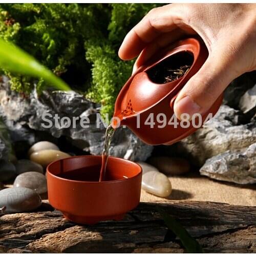 Yixing Teapot Chinese Teapot Drinkware Quik Cup Easy Bubble Purple Clay Travel Tea pot Cup Bowl Office Tea Set kettle