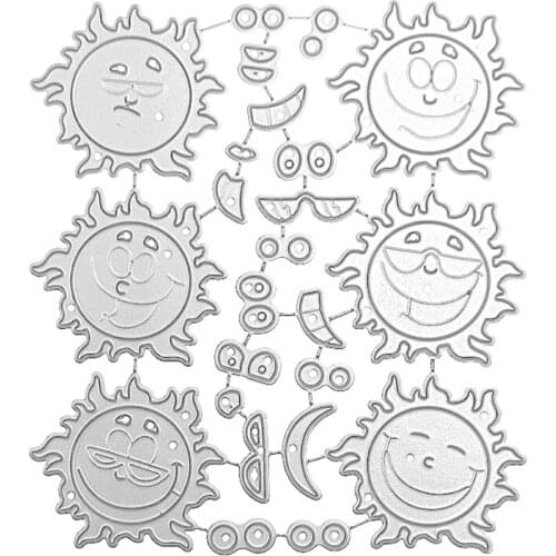 Sun Metal Cutting Dies Stencil Scrapbooking DIY Album Stamp Paper Card Mold Embossing Decoration