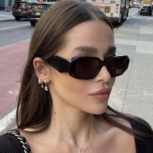 LongKeeper Vintage Fashion Rectangle Sunglasses Women Ladies Square Sun Glasses UV400 Shades Goggle Oculos Femme