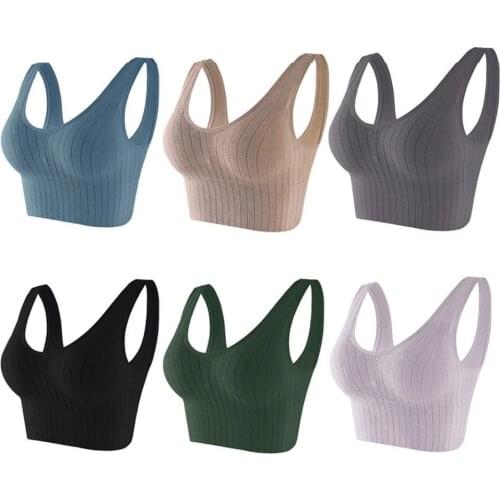 Women Seamless Sports Bra Tube Top Sexy Crop Top Women Bra Streetwear Sleeveless Crop Camis Summer Tops Bandeau Top Basic Tank