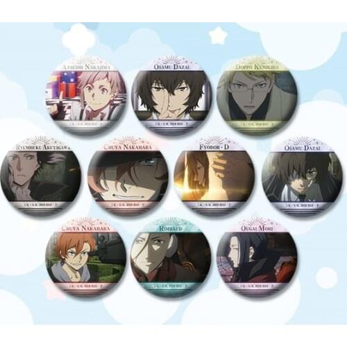 Bungou Stray Dogs badge 58 mm Icons Pins Brooch on backpack