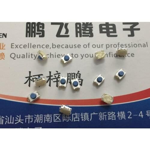 15PCS/lot Original Taiwan TMEC tact switch 3*4*2.5 square patch 2-foot button micro-movement without fixed point