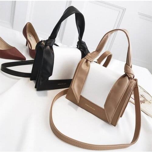 2019 Fashion Women HandBag Elegant Flap Women Messenger Bag High Quality Patchwork Shoulder Bag Simple Crossbody Bag Tote CY-28