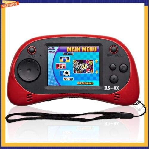 2021 Kids Portable Game Player, RS-8 Retro 16 Bit HD Handheld Game Built-in 42 Classic Games 2.5 Inch Game Console