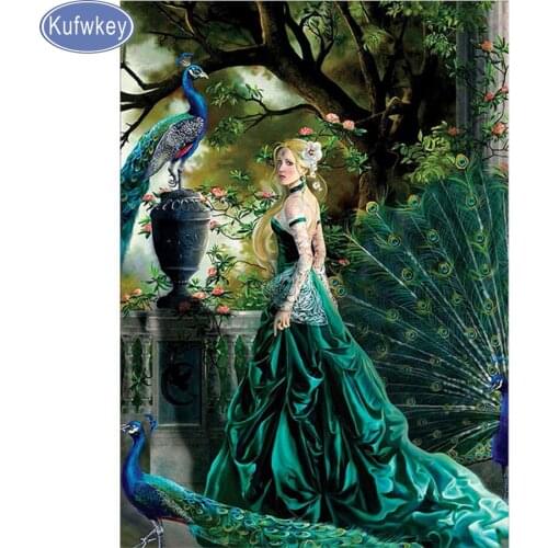 Needlework 5D Diy Diamond Painting peacock,Cross Stitch,Needlework Home Decor Full Square Diamond Embroidery bird 3d picture art