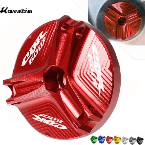 Motorcycle Aluminum Engine Oil Filter Cup Plug Cover screws For Honda CBR600F CBR 600 F 2011 2012 2013 2014 2015 2016 2010 2017