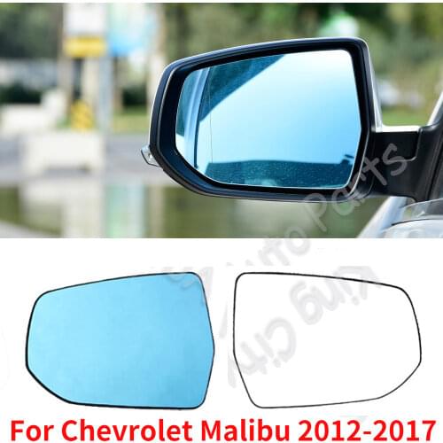 CAPQX With Heating For Chevrolet Malibu 2012-2017 Side Rear View Mirror Glass Rearview mirror Lens blue /white Glass