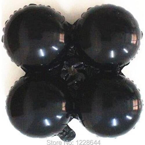 Free 50pcs/lot Black Leaf Balloon decoration for Balloon column Event Party supplies Good quality wholesale free shipping