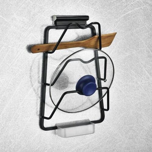 Non-Punching Space Aluminum Kitchen Wall Hanging Rack Combination Receiving Seasoning Rack Pot Cover Rack Knife Rack Chopsticks