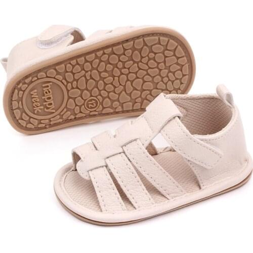 Fashion Newborn 2021 Infant Baby Girls 0-18M Sandals Prewalker Non-slip PU Leather Shoes