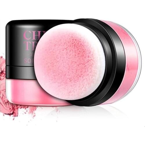 Brand air cushion blush powder 3colors different color Loose Powder Foundation Face Makeup Blusher,Soft 3D shine makeup blush