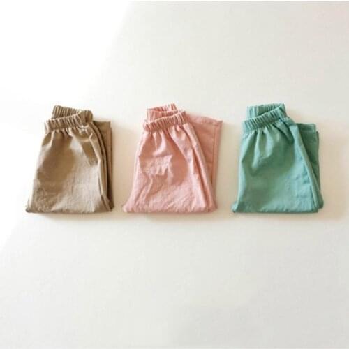 Childrens Korean autumn new casual pants for boys and girls pants kids autumn kids clothes
