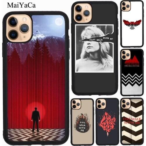 MaiYaCa Fire Walk With Me Twin Peaks For iPhone 7 8 Plus 6S SE 2020 Case For iPhone 12 mini 11 Pro Max XS X XR Cover