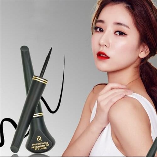 Black Eyeliner Pencil Waterproof Pen Precision Long-lasting Liquid Eye Liner Eyeliner Stamp Smooth Make Up Tools Beauty 1pc