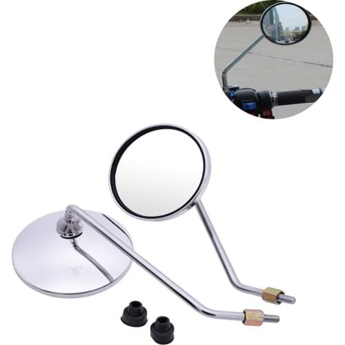 For Suzuki RM250 rm 85 125 250 rmx 250 rmz 250 450 Motorcycle rearview mirror round mirror motorcycle long stem accessories