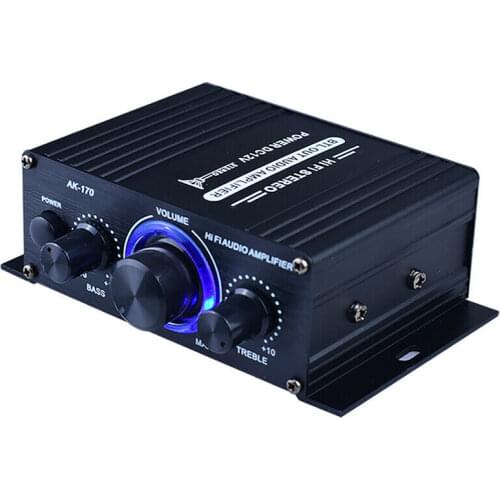 HIFI Digital Stereo Audio Mini AK170 Power Amplifier Stereo Home Car Audio Amp USB Music Player