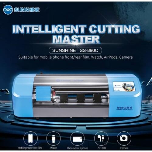 Sunshine SS-890C Auto Laser Film Cutting Machine Flexible Hydrogel Film Phone Watch Front Glass Back Cover Protect Film Cut Tool