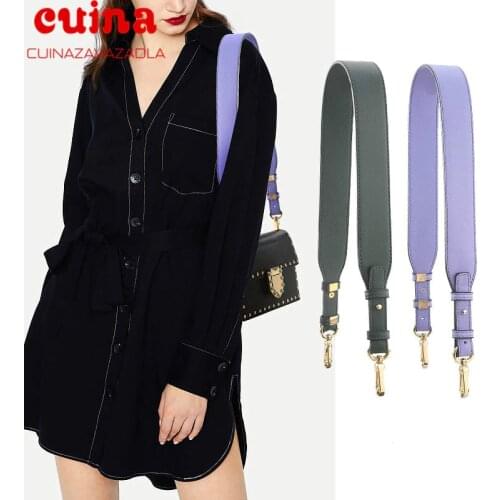 Fashion Detachable Handle Replacement Bags Strap Women Girls Leather Shoulder Bag Parts Accessories Buckle Belts Christmas Gift