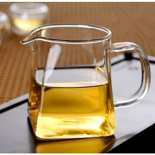CJ264 Square Bottom Teapot Flower Tea Kettle Set Thick Cup Puer Coffee TeaSet Convenient Resistant Durable Tea set