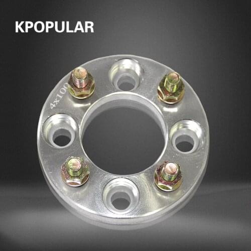 A pair of car flange sizes 4x100 thickness 20/25mm center hole 67mm for Toyota sedan flange aluminum alloy nut 12x1.5