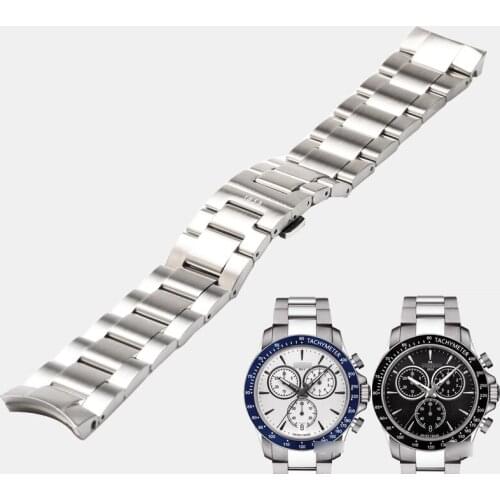 WENTULA watchbands for V8 T106.417 19MM stainless steel solid band man watch band