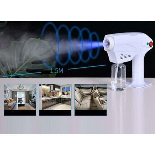 600ml Household Handheld Blue Light Nano Spray Gun Fogger Paint Sprayer Machine Winter Dry Moisture Humidifier