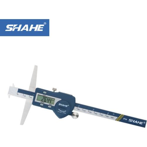 150 mm 6 inch lcd digital electronic vernier caliper stainless steel double hooks depth calipers paquimetro digital