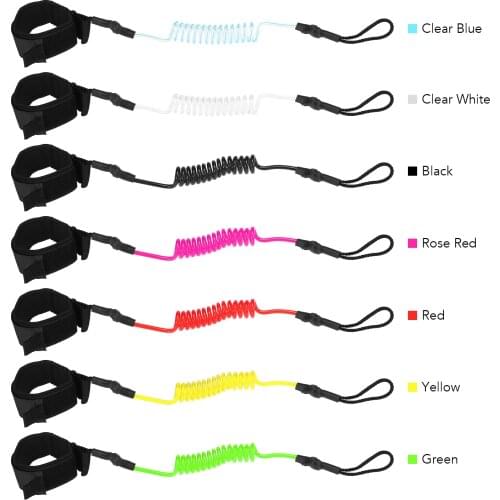 Sup Board 4 Feet Ankle Leash Surfing Elastic Coiled Stand UP Paddle Board Leg Rope Surfboard Ankle Leash