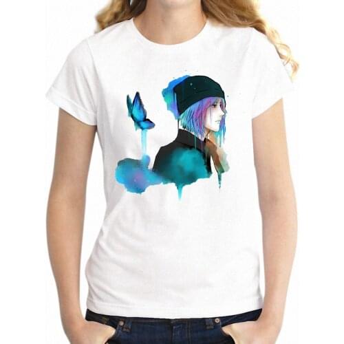 Womens T-shirt Life Is Strange Butterfly Effect Chole Price Raven Skull Gaming Gamer Girls tshirt Harajuku Streetwear tees