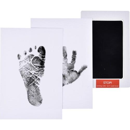 1 unit Newborn Baby Handprint Footprint Inkless Non-Toxic Touch Ink Pad DIY Photo Frame Girl/Boy Infant Baby Gift Decoration