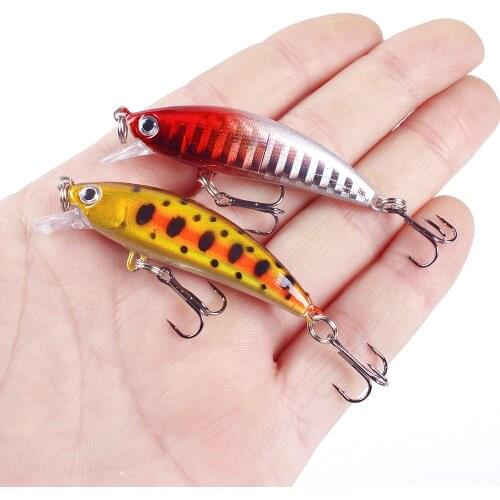 1Pc Minnow Fishing Lures Wobbler 6cm 4.8g Sinking Iscas Artificial Plastic Hard Bait 3D Eyes Crankbait Bass Pesca Fishing Tackle