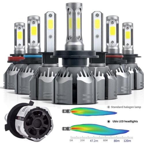 2pcs H7 H11 H1 H3 H4 Hi-Lo Beam LED 9005 9006 Car Headlight Bulbs Fog Light Bulbs CSP Chip Auto Headlamp Lamps 12V 60W 10000LM