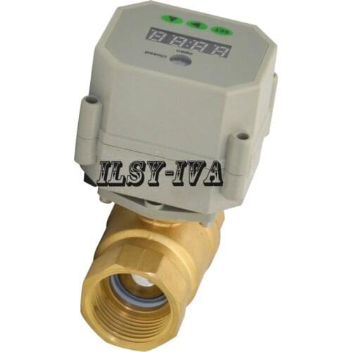 2018 New DN15,DN20,DN25 Brass Timer Controlled Valve,AC/DC9~24V Electric Valve for Water Control Systems