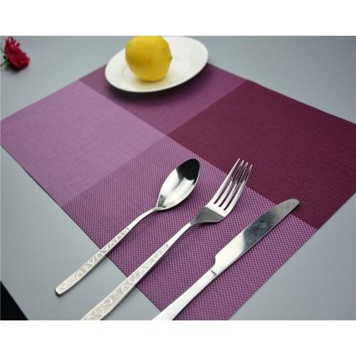 4PCS/LOT Placemat Coasters Heat-insulated Tableware PVC Placemat Kitchen Dinning Bowl Dish Waterproof Pad Table Mat EJI 0801