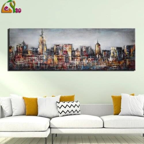 Abstract Picture 5d Diamond Painting Vintage City View Cross Stitch Kits Painting Landscape Poster Wall Picture for Living Room