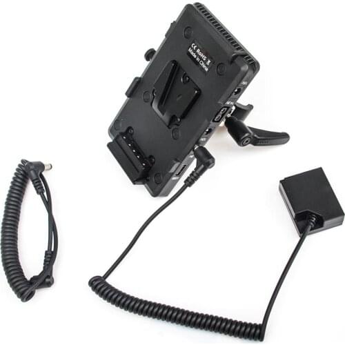 WY-VG1 Power Supply Systerm Battery Plate Adapter V-Lock D-tap Plate DC Coupler with NP-W126 for Broadcast SLR HD camera