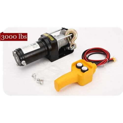 12V24V 3000 lbs vehicle self-rescue off-road winch off-road vehicle winch on-board crane electric winch