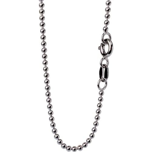 JustNeo Solid 925 Sterling Silver Ball Chain Necklace,Basic Chains for Pendants