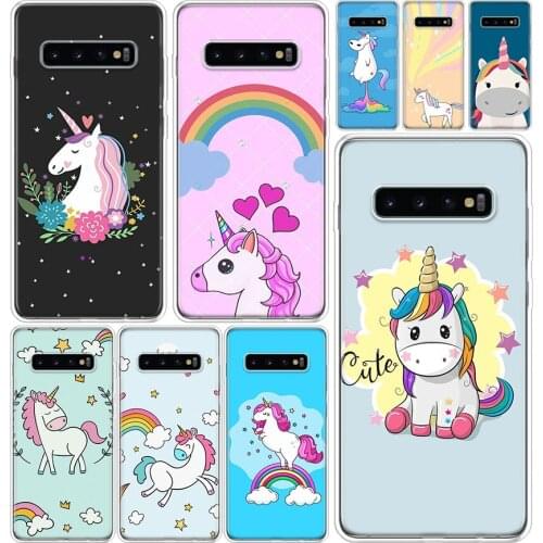 Unicorn On Rainbow Jetpack Phone Case Cover For Samsung Galaxy A51 A71 A50S A70S A10 A20E A30 A40 A01 A21 A41 M30S S A6 A7 A8 A9