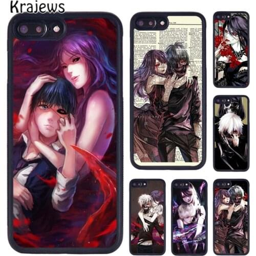 Krajews Kaneki and Rize Tokyo Ghoul RE Phone Case Cover For iPhone 5 6s 7 8 plus X XS XR 11 12 pro max Samsung Galaxy S8 S9 S10