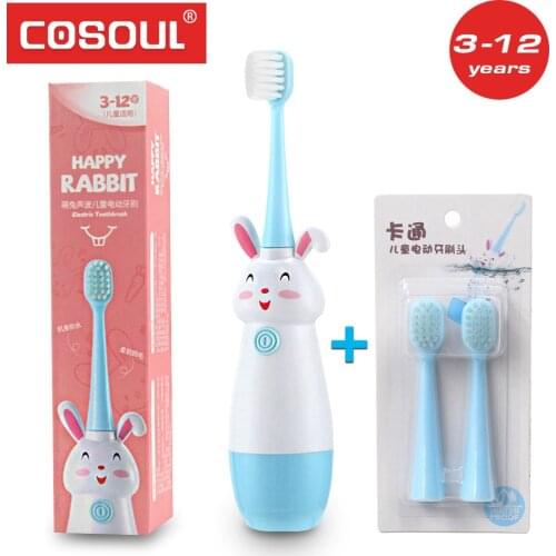 Children Electric Toothbrush Soft Bristles Professional Child Toothbrush Baby Cute Rabbit Kids Teeth Care