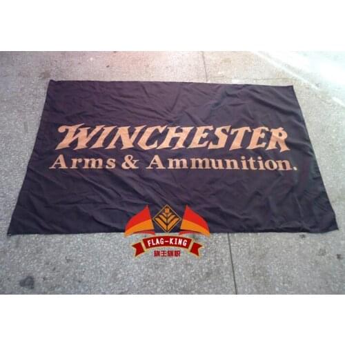 For winchester Racing flag, 100% polyster 90*150 CM flag,flag king