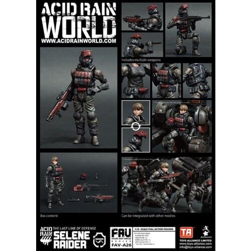 Acid Rain War 3.75 inch 1:18 FAV-A26 Selene Assault Force Movable Soldier Action Figureals Brinquedos Model