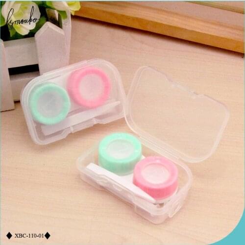Lymouko 2pcs/Lot Popular Cute Candy Color Portable Contact Lens Case for Travel Mini Kit Holder Container Lenses Box