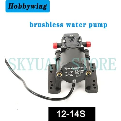 Hobbywing Combo Pump 5L Brushless Water Pump 10A 14S V1 Sprayer Diaphragm Pump for Plant Agriculture UAV Drone
